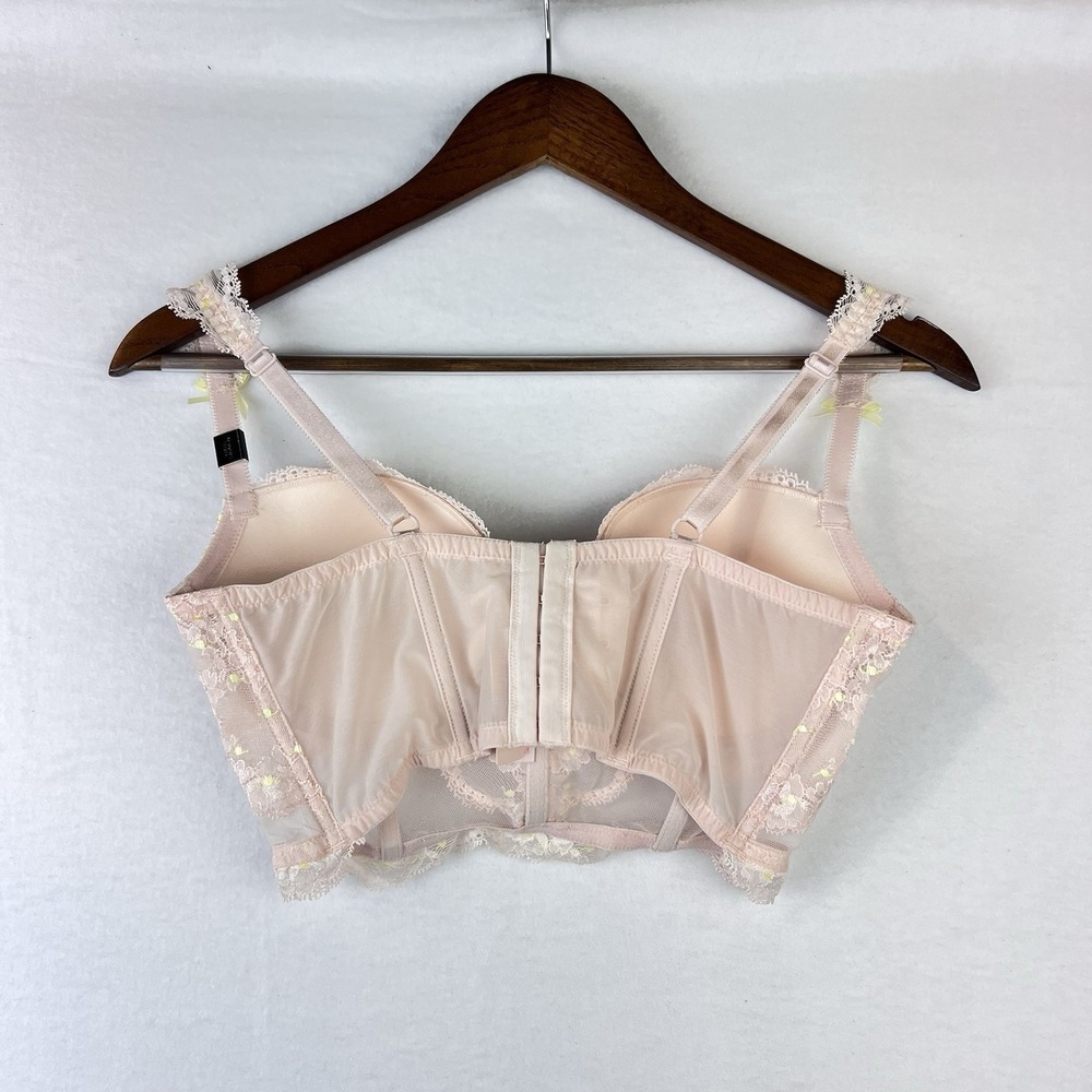 Victoria's Secret Dream Angels Padded Demi/Demi Buste Pink Bra 34D NWT - Picture 2 of 8